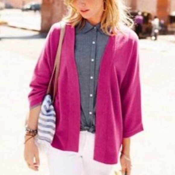 Garnet Hill Chambray Blue Classic Favorite Cotton Button Shirt Size - Picture 1 of 11
